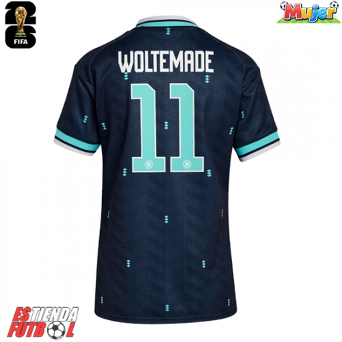 Alemania Nick Woltemade #11 Segunda Equipación Mujer Mundial 2026 Manga Corta